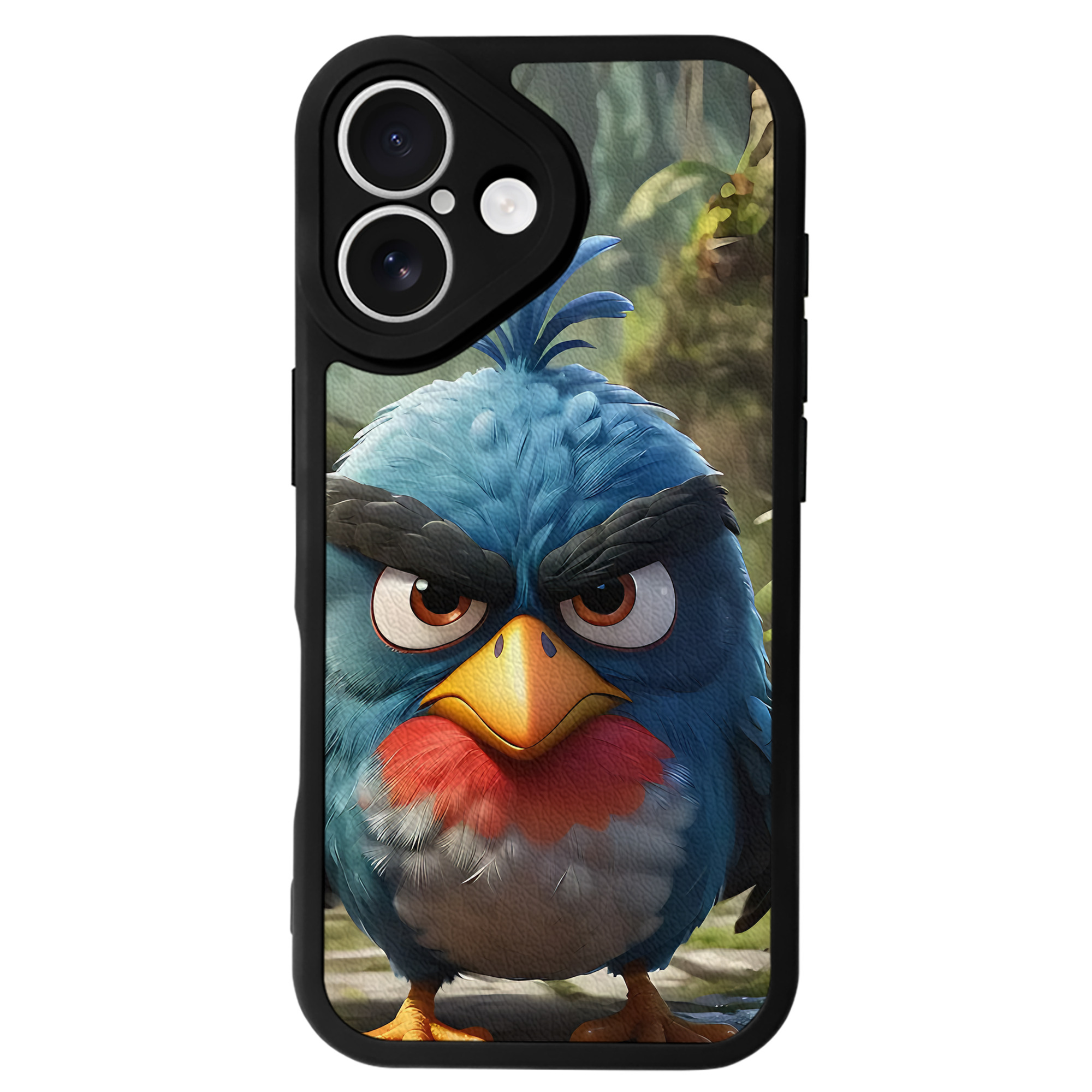 （画像用） Angry Birds アングリーバード 【iPhone 16シリーズ対応】シリコンスマホケース（レザー調） 材質：シリコン